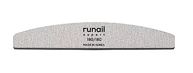 9369 Проф. пилки для иск. ногтей Runail Expert, спайка 10шт (полукруглая, 180/180), КОРЕЯ