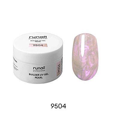 9504 Моделирующий УФ-гель c жемчужным эффектом BUILDER UV GEL PEARL, 15г №9504