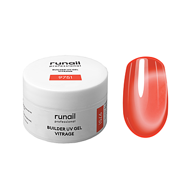 9751 Моделирующий УФ-гель витражный BUILDER UV GEL VITRAGE, 15г №9751@@@@@