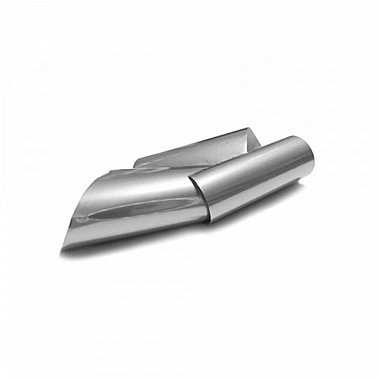 6055 Дизайн для ногтей: фольга матовая (цвет: серебро), 4*100 см@@@@@