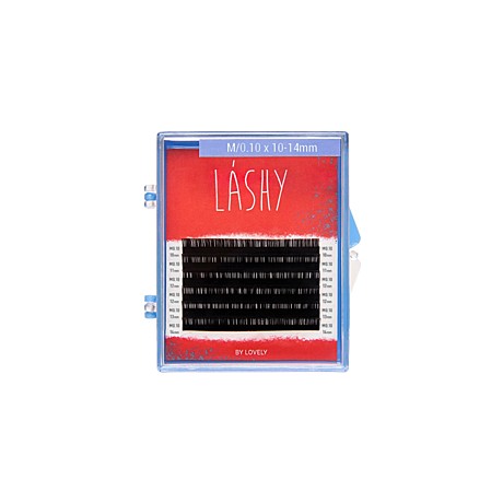 Ресницы чёрные LASHY - 6 линий - MIX