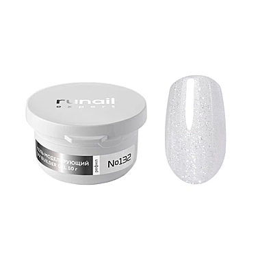 132/50Р Гель моделирующий с шиммером UV BUILDER GEL Runail Expert №132, 50г РЕФИЛ