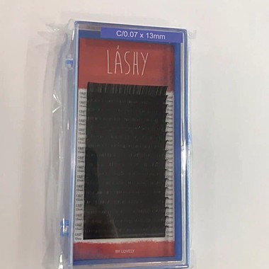 Ресницы чёрные LASHY - 16 линий - C 0.07 13 мм