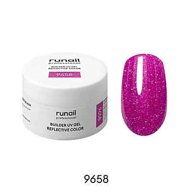 9658 Моделирующий УФ-гель светоотражающий BUILDER UV GEL REFLECTIVE COLOR, 15г №9658@@@@@