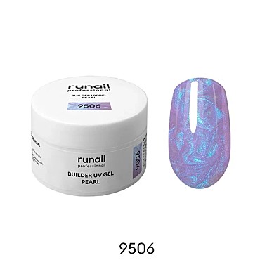 9506 Моделирующий УФ-гель c жемчужным эффектом BUILDER UV GEL PEARL, 15г №9506
