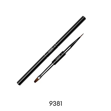 9381 Кисть Runail Expert двустор. для моделир. №4 прямая, №1/8 тонкая, синтетика №9381