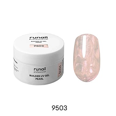 9503 Моделирующий УФ-гель c жемчужным эффектом BUILDER UV GEL PEARL, 15г №9503