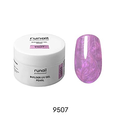 9507 Моделирующий УФ-гель c жемчужным эффектом BUILDER UV GEL PEARL, 15г №9507
