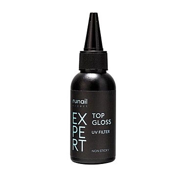 118/50 Топ глянцевый с УФ-фильтром Top Gloss Non Sticky Runail Expert №118, 50 мл флакон