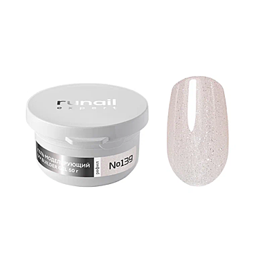 139/50Р Гель моделирующий с шиммером UV BUILDER GEL Runail Expert №139, 50г РЕФИЛ