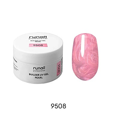 9508 Моделирующий УФ-гель c жемчужным эффектом BUILDER UV GEL PEARL, 15г №9508