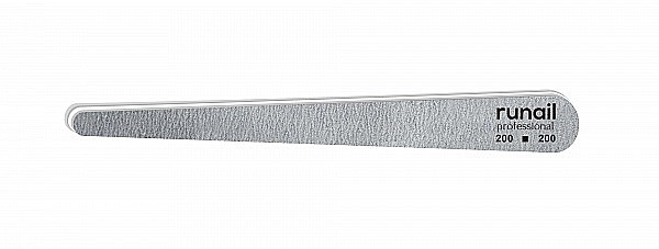 Профессиональная пилка для искусственных ногтей (серая, капля, 200/200)@@@@@