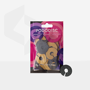 Сменные файлы-кольцо для педикюрного диска PODODISC STALEKS PRO L 80 грит (50 шт)