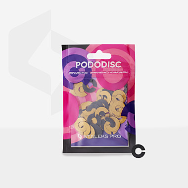 Сменные файлы-кольцо для педикюрного диска PODODISC STALEKS PRO S 100 грит (50 шт)