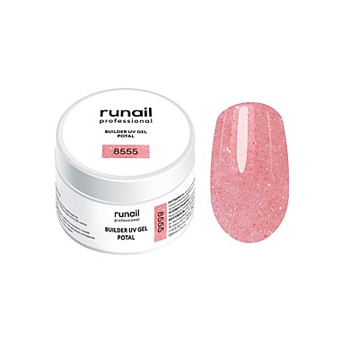 8555 Моделирующий УФ-гель с поталью BUILDER UV GEL POTAL, 15 г
