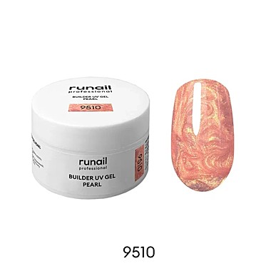 9510 Моделирующий УФ-гель c жемчужным эффектом BUILDER UV GEL PEARL, 15г №9510