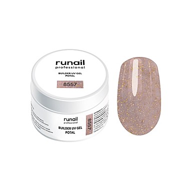 8557 Моделирующий УФ-гель с поталью BUILDER UV GEL POTAL, 15 г