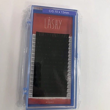Ресницы чёрные LASHY - 16 линий - C 0.10 13 мм