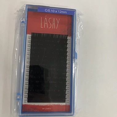 @Ресницы чёрные LASHY - 16 линий - C 0.10 12 мм