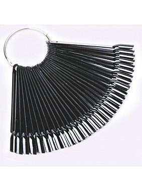 s4459* Палитра веерная для лаков (черная), 50 шт