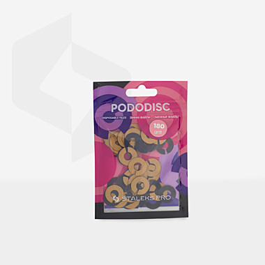 Сменные файлы-кольцо для педикюрного диска PODODISC STALEKS PRO S 180 грит (50 шт)