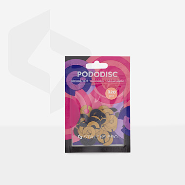Сменные файлы-кольцо для педикюрного диска PODODISC STALEKS PRO S 320 грит (50 шт)